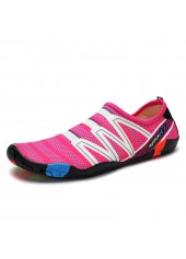 Neon Rose Red Anti Slippery Contrast Water Shoes