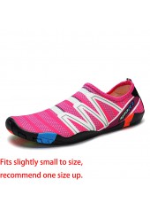 Neon Rose Red Anti Slippery Contrast Water Shoes