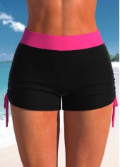 Tribal Print Patchwork Hot Pink Tankini Set