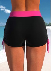 Tribal Print Patchwork Hot Pink Tankini Set