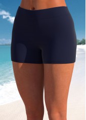 Polka Dot Lace Up Navy Swimdress Set