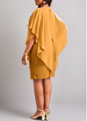 Ginger 3/4 Sleeve Round Neck Dress