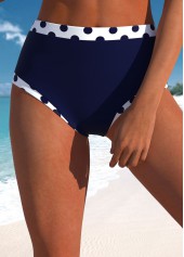 Plus Size High Waisted Navy Bikini Bottom