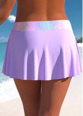 Plus Size Light Purple Ombre Tankini Set