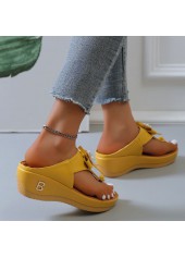 Ginger Mid Heel Pearl Design Flip Flops