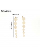 Ball Shape Raw White Pearl Deisgn Earrings