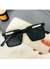 Foldable Large Frame Square Black Sunglasses