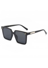 Foldable Large Frame Square Black Sunglasses