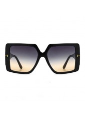 Geometric Shape Ombre Light Camel Sunglasses