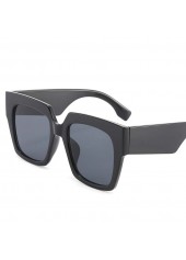Retro Large Frame Square Black Sunglasses