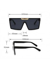 Large Frame Square Oversized Black Sunglasses