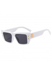 Rivet Detail Cat Eye White Sunglasses