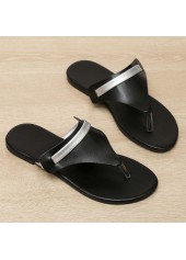 Flip Black Toe Post Falt Slippers