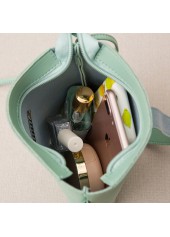 Spaghetti Strap Mint Green Hasp Shoulder Bag