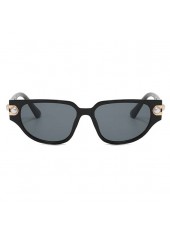 Cat Eye Black Pearl Square Sunglasses