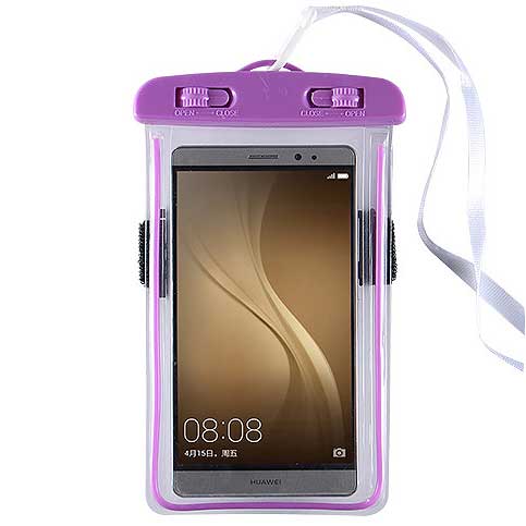 Dark Purple Transparent One Size Phone Case