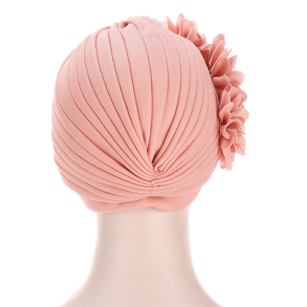 Cotton Hot Drilling Dusty Pink Turban Hat