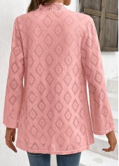 Dusty Pink Long Sleeve Fake Two Piece Twinset