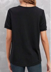 Lace Round Neck Dusty Pink T Shirt