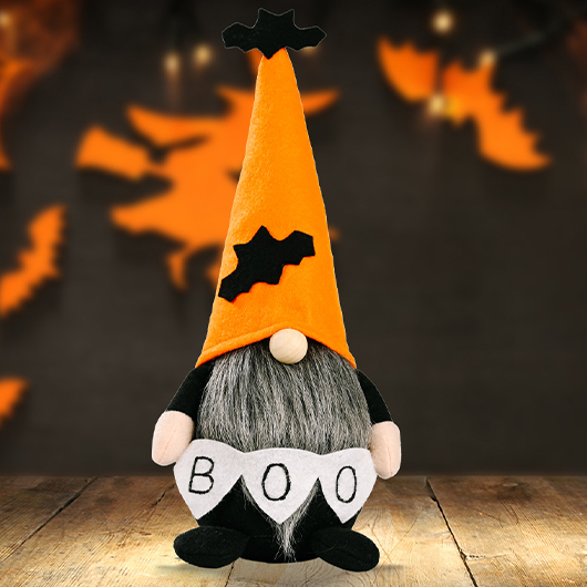 Halloween Print Bat Letter Orange Doll