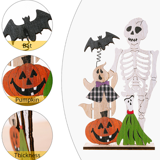 Hollow Halloween Print Multi Color Decoration
