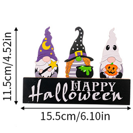 Multi Color Letter Halloween Print Decoration