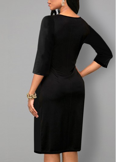 cowl neck knitted dress