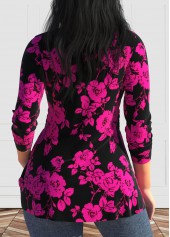 Heart Collar Valentine's Day Twist Hot Pink T Shirt