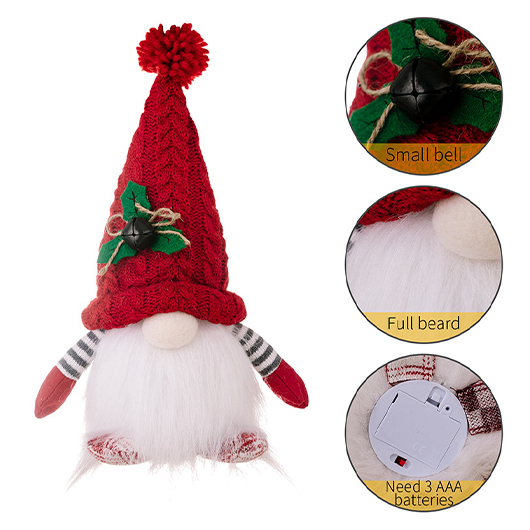 Red Bell Christmas Santa Claus Doll