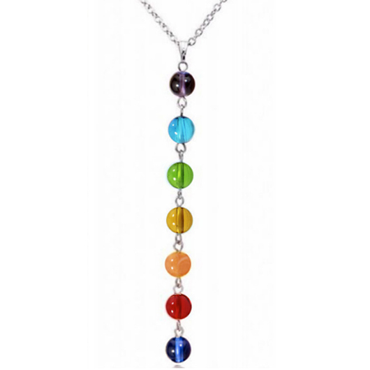 Multi Color Bead Alloy Patchwork Necklace