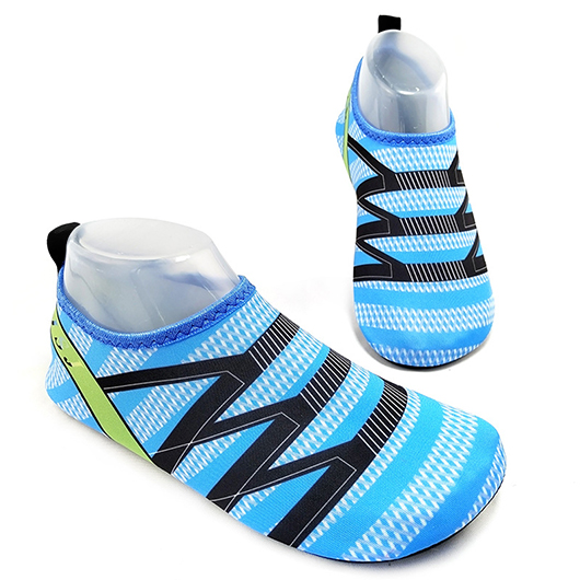 Lightweight Neon Blue Striped Water Shoes