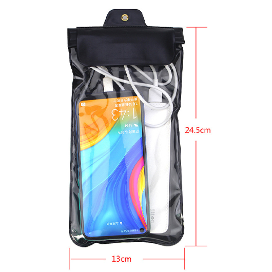 Black Water Proof Plastic Phone Case
