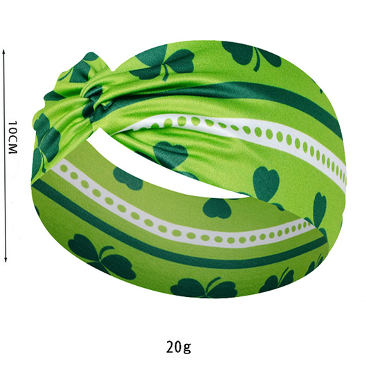 Clover Polka Dot Grass Green Headband