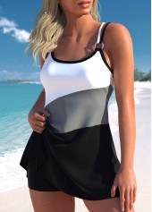 Circular Ring Black Tankini Set