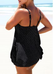 Fake 2in1 Black One Piece Swimwear