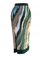 Bowknot Green One Piece Swimwear and Cover Up