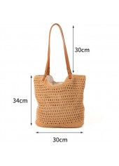 Dark Camel Color Zip Shoulder Bag