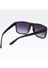 Retro Rivet Detail Geometric Black Sunglasses