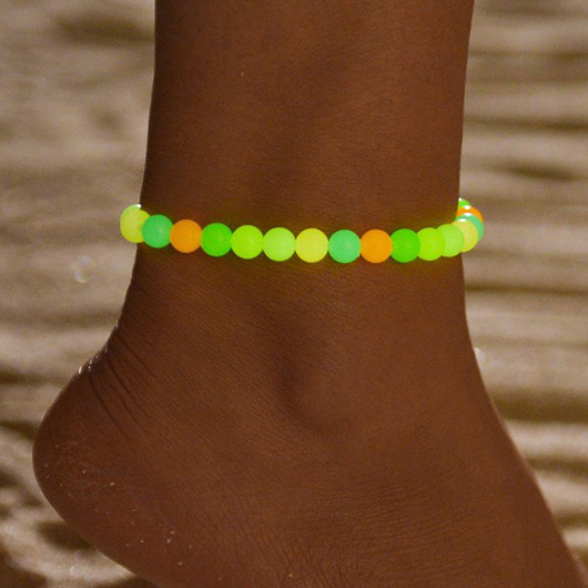 Luminous Design Round Multi Color Anklet