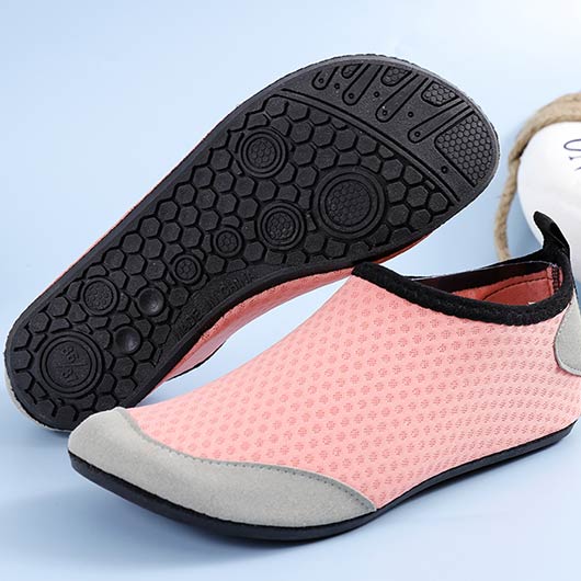 Patchwork Dusty Pink Waterproof Water Shoes