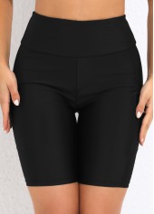 Contrast Lace Up Black Swimdress Top-No Bottom