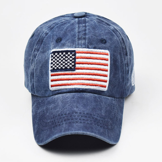 American Flag Hat Blue Baseball Cap