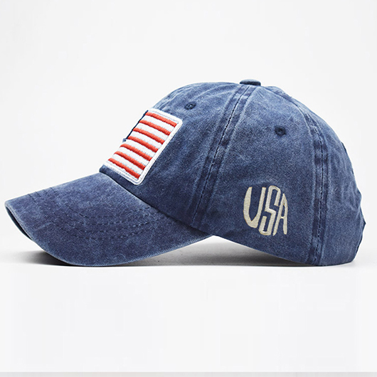 American Flag Hat Blue Baseball Cap