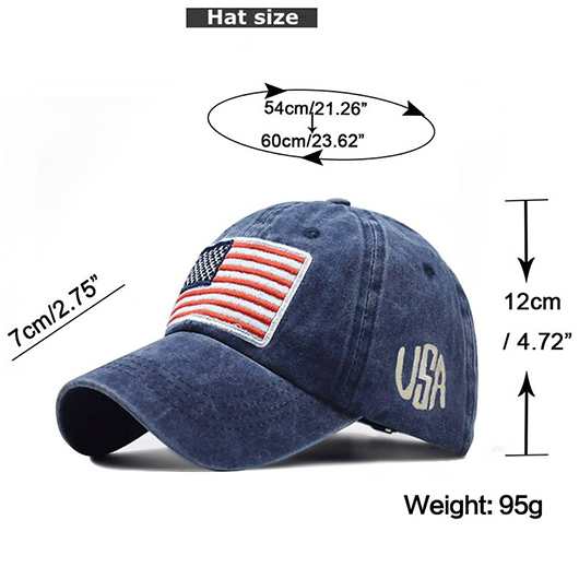 American Flag Hat Blue Baseball Cap
