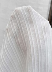 Plus Size Lace White Short Sleeve Split Neck Blouse