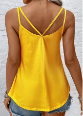 Scoop Neck Ombre Multi Color Camisole Top