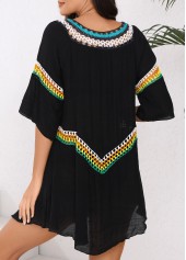 Patchwork Black Cover Up