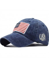 American Flag Hat Blue Baseball Cap