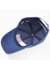American Flag Hat Blue Baseball Cap