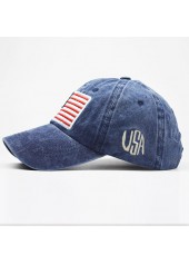 American Flag Hat Blue Baseball Cap